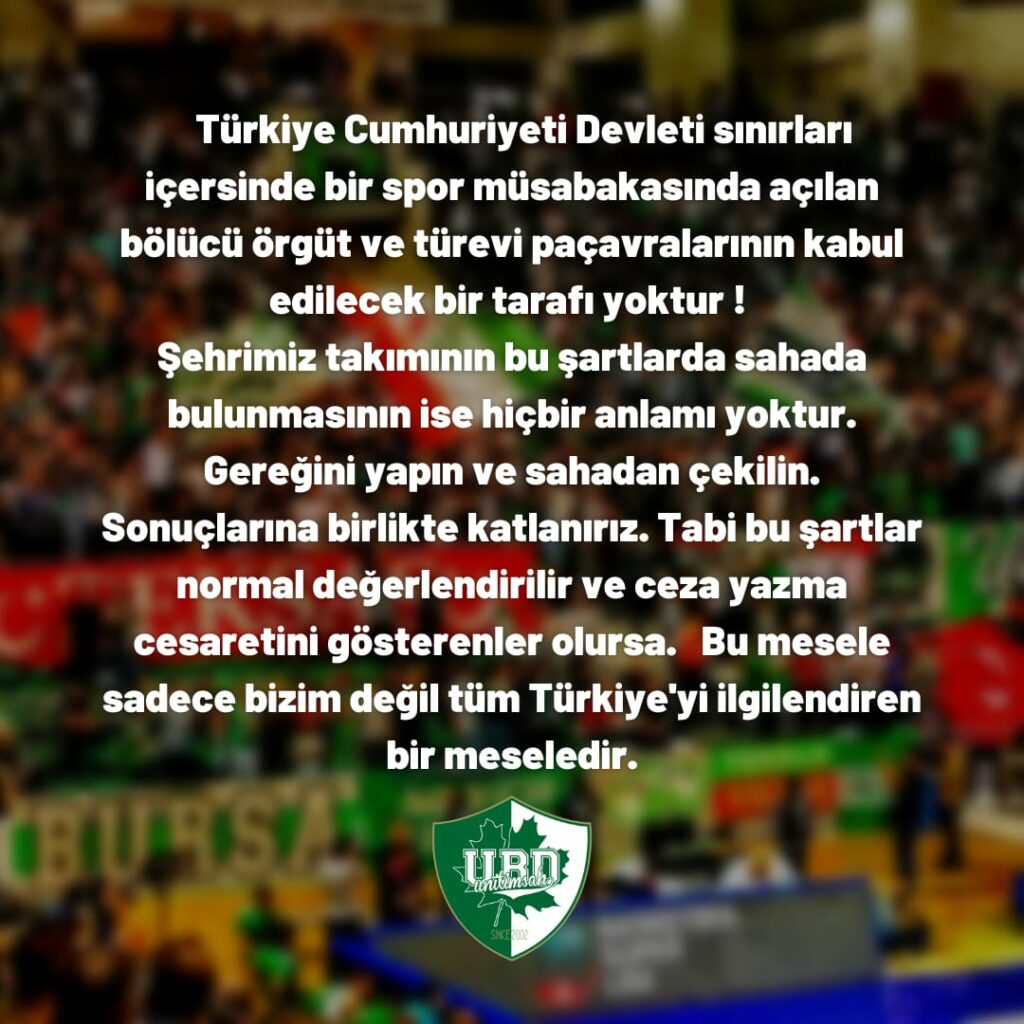 Sahadan çekilin! - Bursasporluyuz.org